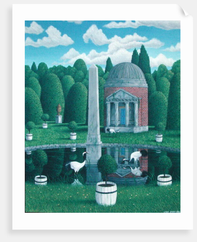 Temple, Chiswick House Gardens, 1989 by Larry Smart