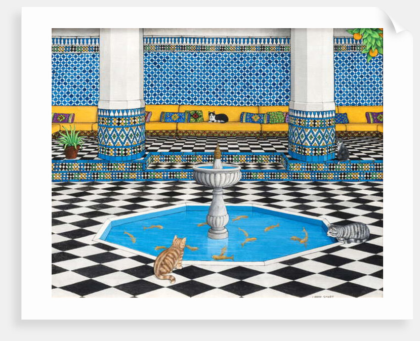 Cool Cats in Marrakech, 1993 by Larry Smart