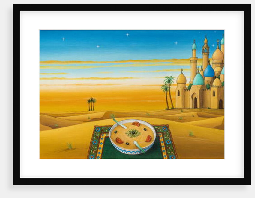 Hummus on the sands, 1992 by Larry Smart
