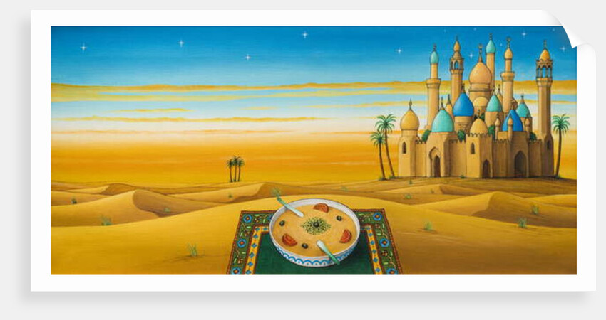 Hummus on the sands, 1992 by Larry Smart