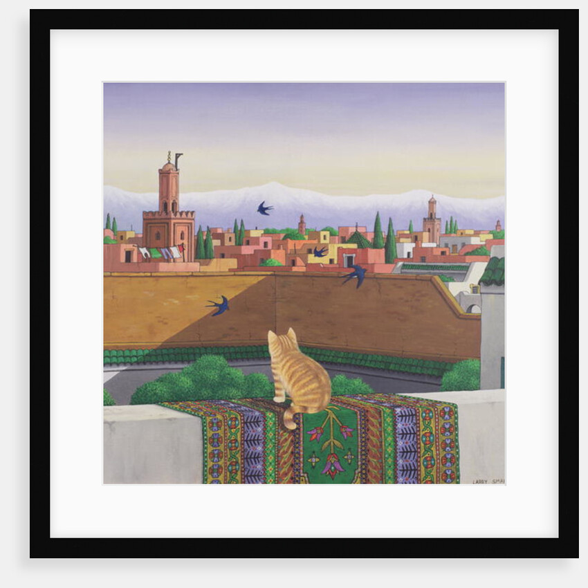 Rooftops in Marrakesh, 1989 by Larry Smart