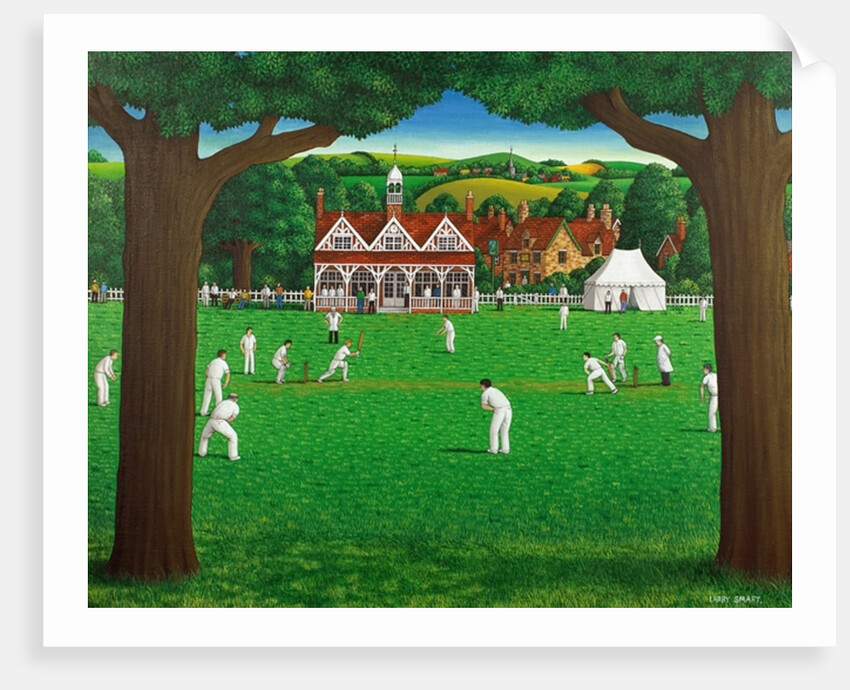 The Cricket Match, 1987 by Larry Smart