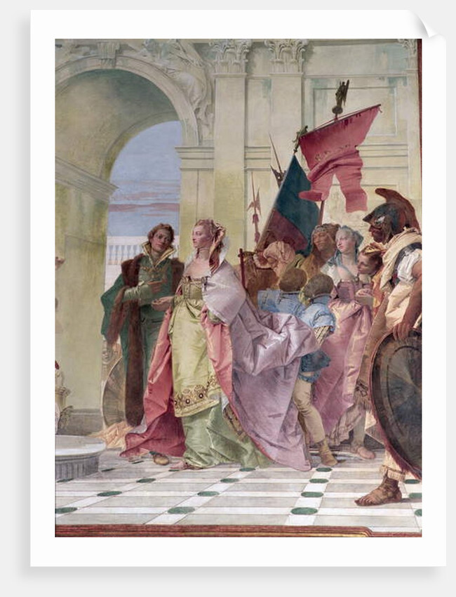 The Magnanimity of Scipio, detail by Giovanni Battista (1696-1770) Tiepolo