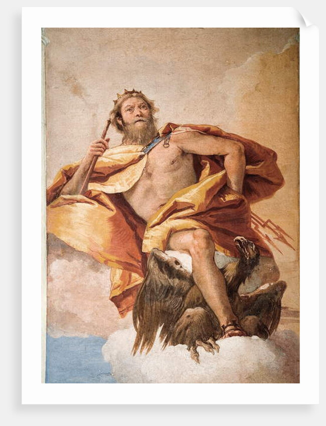 Jove the Thunderer with Eagle by Giovanni Battista (1696-1770) Tiepolo