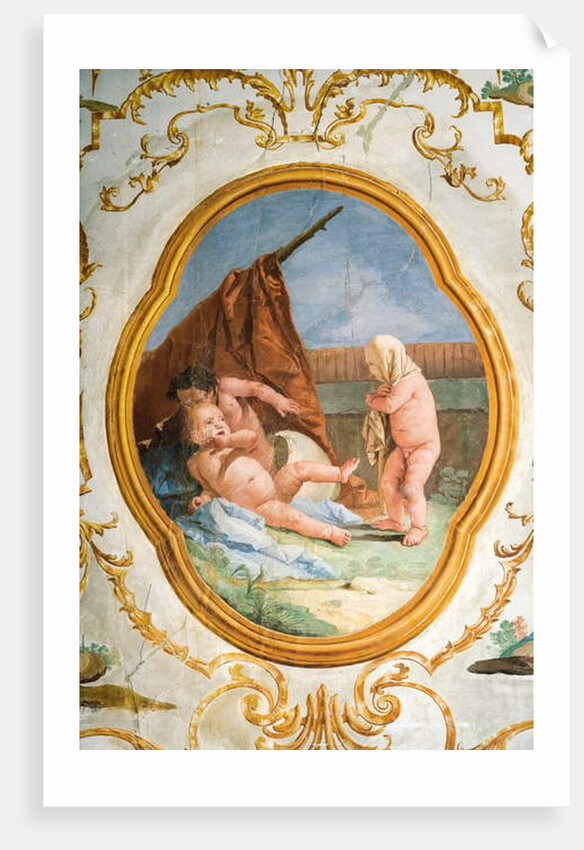 Fresco from the Putti Room, in the Foresteria 1757 by Giandomenico (1727-1804) Tiepolo