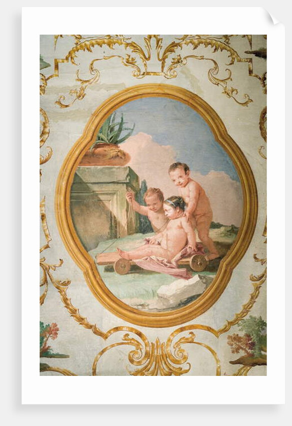 Fresco from the Putti Room, in the Foresteria 1757 by Giandomenico (1727-1804) Tiepolo