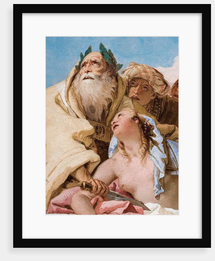 Detail of Calchas and Iphigenia from The Sacrifice of Iphigenia by Giovanni Battista (1696-1770) Tiepolo
