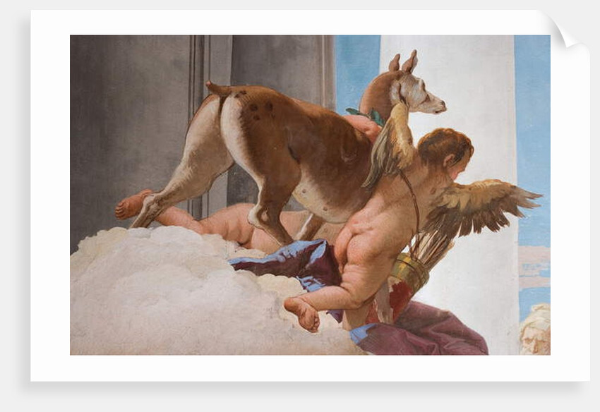 Detail of the sacrificial hind from The Sacrifice of Iphigenia by Giovanni Battista (1696-1770) Tiepolo