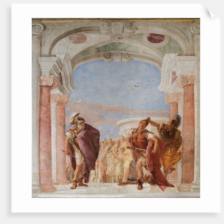 Minerva Restraining Achilles from Killing Agamemnon by Giovanni Battista (1696-1770) Tiepolo
