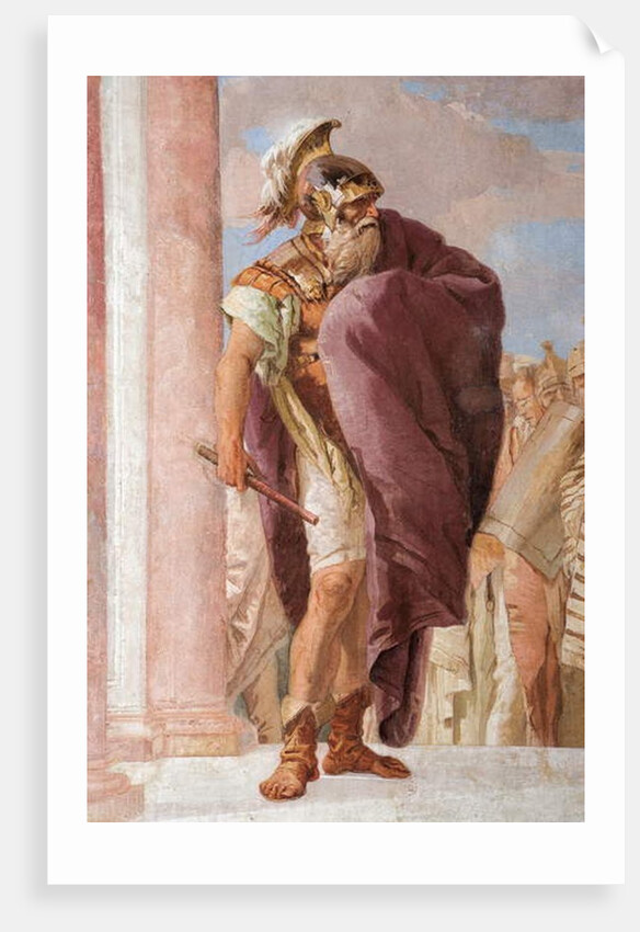 Detail of Agamemnon, from Minerva Restraining Achilles from Killing Agamemnon by Giovanni Battista (1696-1770) Tiepolo