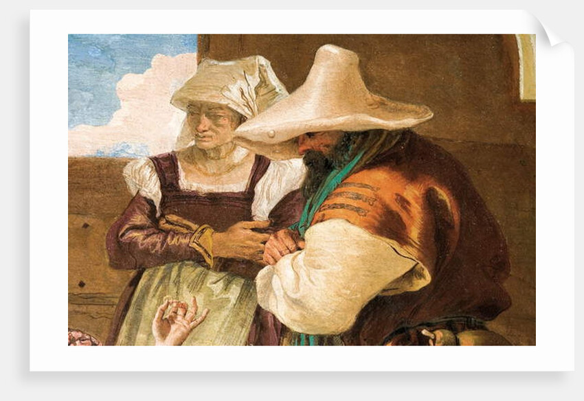 Detail from Angelica and Medoro Taking Leave of the Peasants by Giovanni Battista Tiepolo