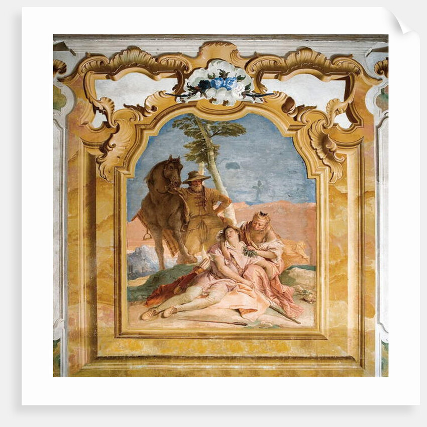 Angelica Coming to the Aid of the Wounded Medoro by Giovanni Battista (1696-1770) Tiepolo