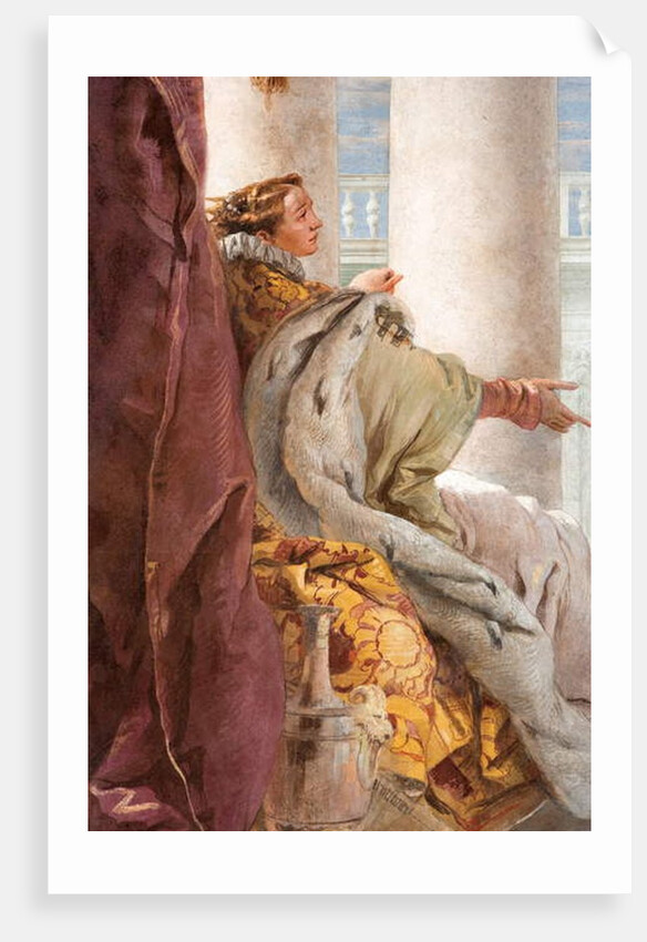 Detail of Dido by Giovanni Battista Tiepolo