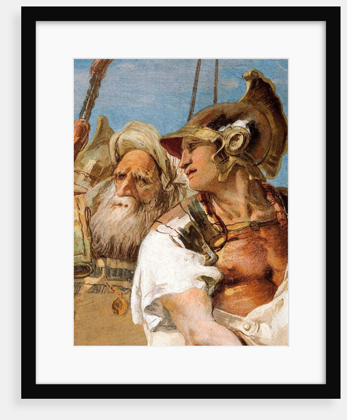 Detail of Aeneas, from Aeneid Presents Cupid, Disguised as Ascanius, to Dido by Giovanni Battista (1696-1770) Tiepolo