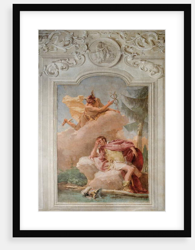Mercury Exhorting Aeneas to Leave Carthage by Giovanni Battista (1696-1770) Tiepolo