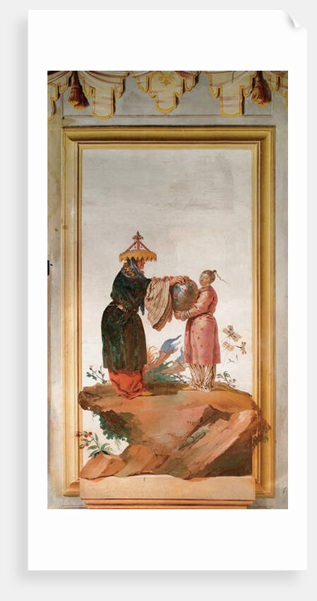 Two Figures with a Vase by Giandomenico (1727-1804) Tiepolo