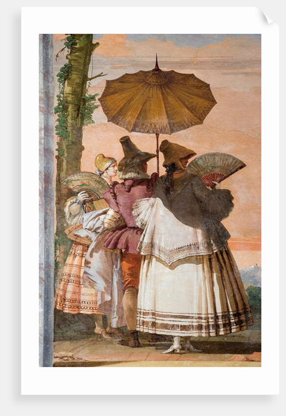 Detail from The Summer Walk by Giandomenico (1727-1804) Tiepolo