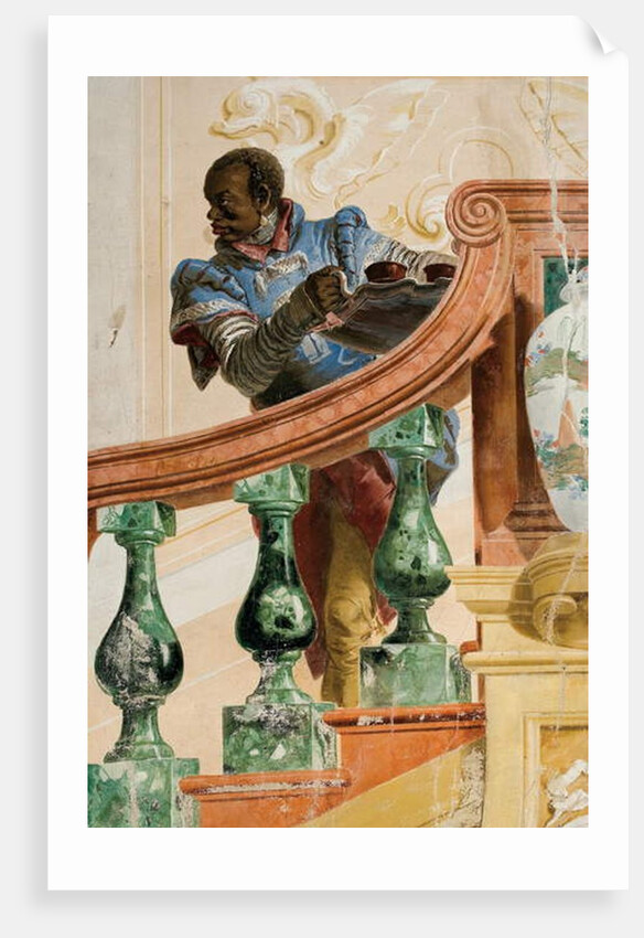 Moorish Servant Holding a Tray by Giandomenico (1727-1804) Tiepolo