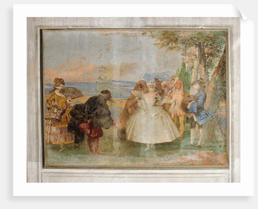 Minuet with Pantaloon and Colombine by Giandomenico (1727-1804) Tiepolo