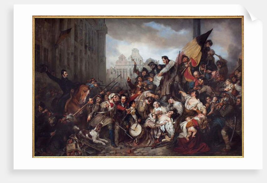 The Belgian Revolution of 1830, 1835 by Gustave or Gustaaf Wappers