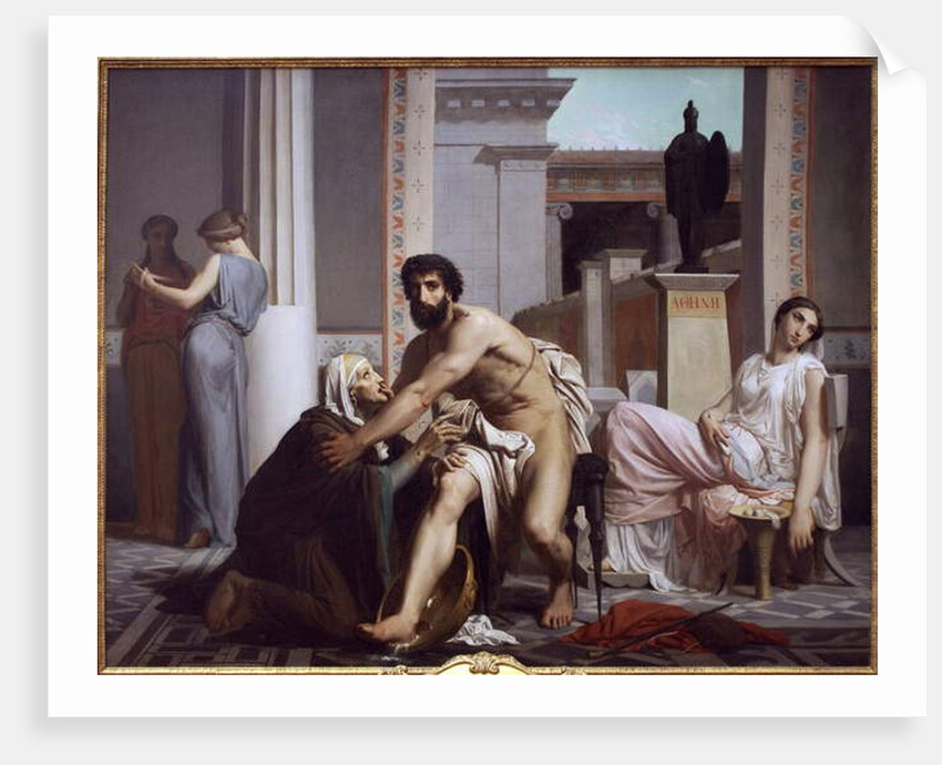 Ulysses recognized by his nurse, Euryclee, 1848 by William-Adolphe Bouguereau