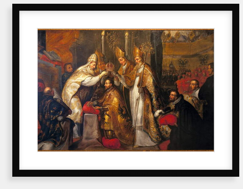 Coronation of Emperor Charles V in Bologna by Pope Clement VII by Gaspar de Crayer