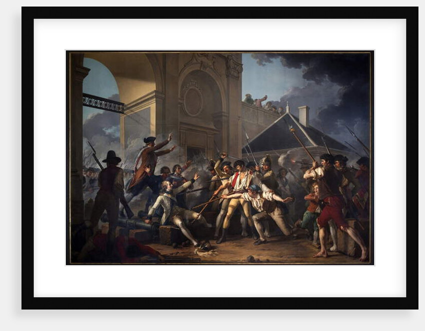 The Heroic Courage Of The Young Desilles, 1791 by Jean Jacques Francois Le Barbier
