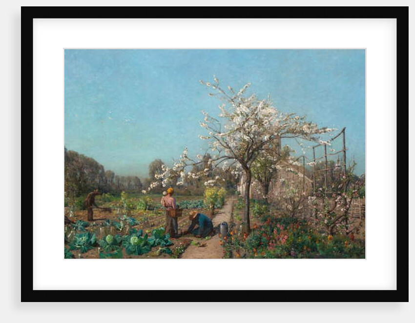 The Garden in Spring, 1885 by Adrien Louis Demont