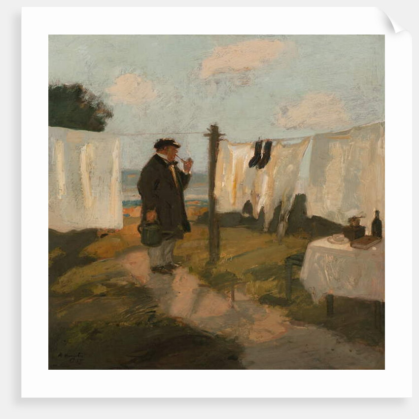 Der Bleichwiese, The Wash Meadow, 1915 by Adolf Hengeler