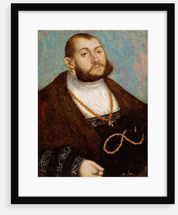 Portrait of Elector Johann Friedrich the Magnanimous of Saxony, c.1530 by Lucas the Elder Cranach