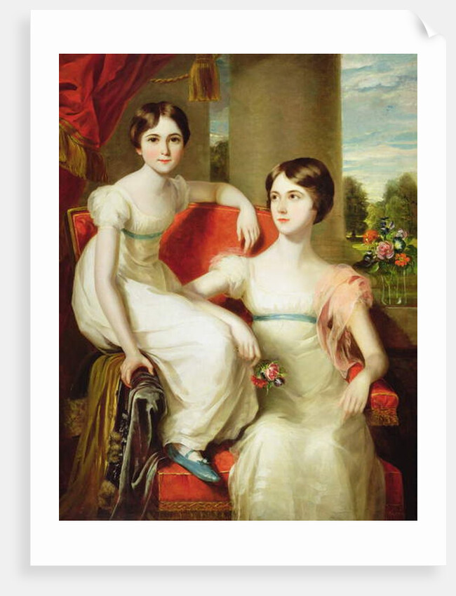 Portrait of Lady Caroline Augusta and Lady Henrietta Pelham-Clinton by Thomas Barber