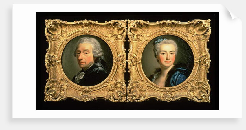 Portraits of Francois Boucher and his Wife Marie-Jeanne Buseau by Alexander Roslin