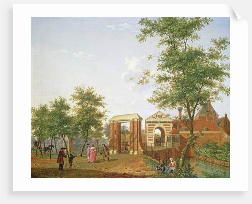View of the Zylpoort, Harlem, 1780 by Isaak Ouwater