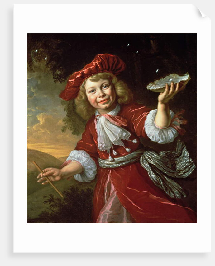 Homo Bulla: A Boy Blowing Bubbles, c.1665 by Bartolomeus van der Helst