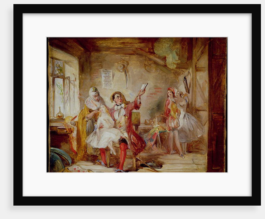 Backstage at the Theatre Royal, possibly depicting Ira Frederick Aldridge rehearsing Othello, 1862 by Abraham Solomon