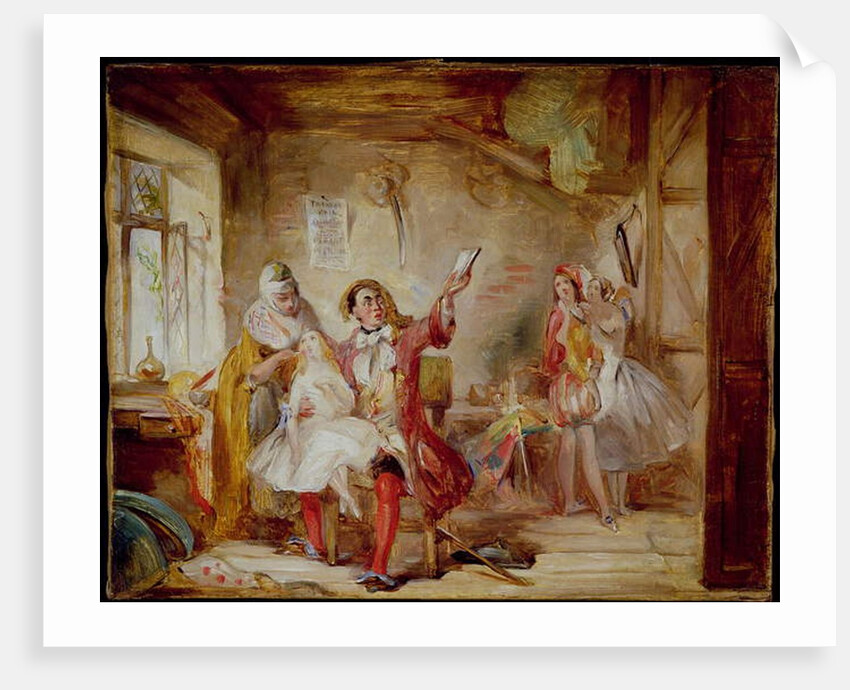 Backstage at the Theatre Royal, possibly depicting Ira Frederick Aldridge rehearsing Othello, 1862 by Abraham Solomon
