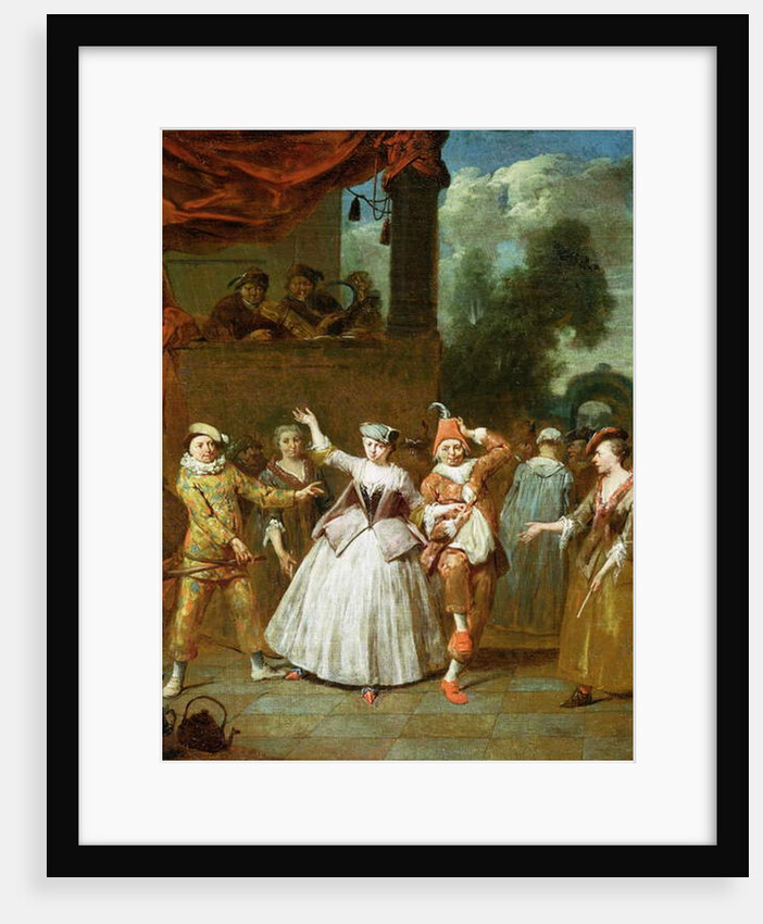 Actors from the Commedia dell'Arte by Jan Baptist Lambrechts