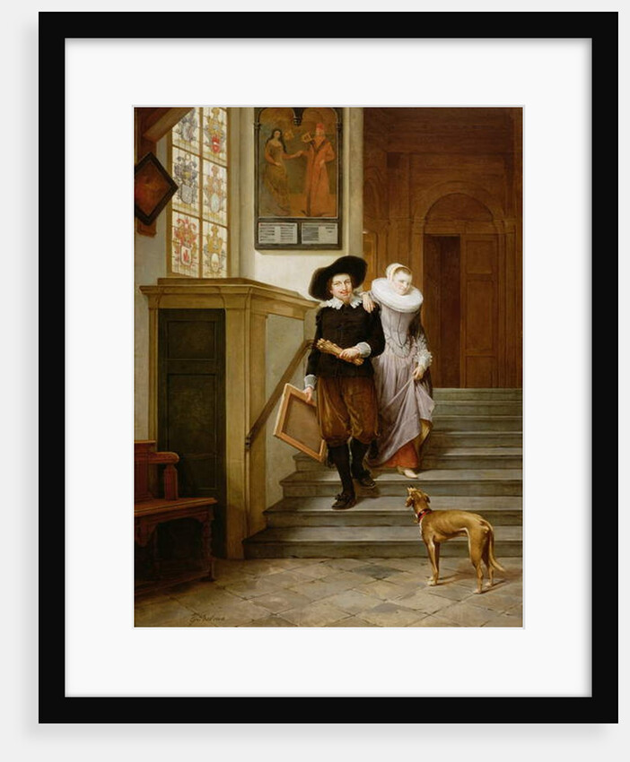 Frans Hals and His Wife Lysbeth Reyniersdr by Gerrit Postma