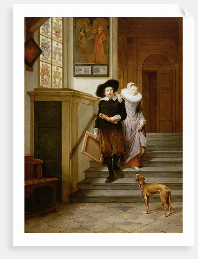 Frans Hals and His Wife Lysbeth Reyniersdr by Gerrit Postma