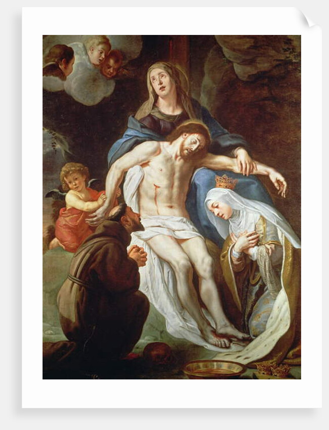 Pieta with St. Francis of Assisi and St. Elizabeth of Hungary by Gaspar de Crayer