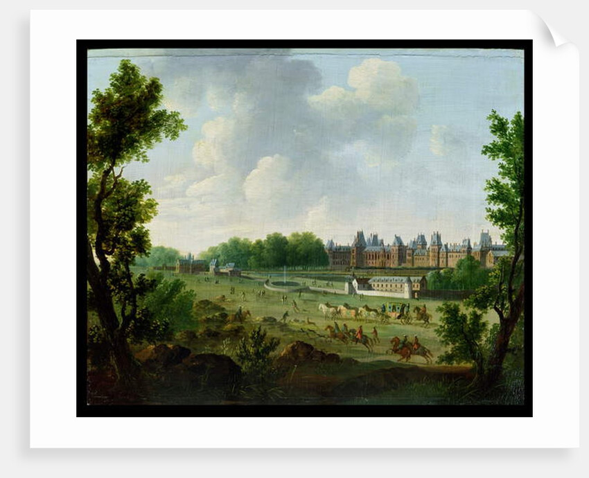 A View of the Royal Palace of Fontainebleau by Hendrik Frans de (attr. to) Cort