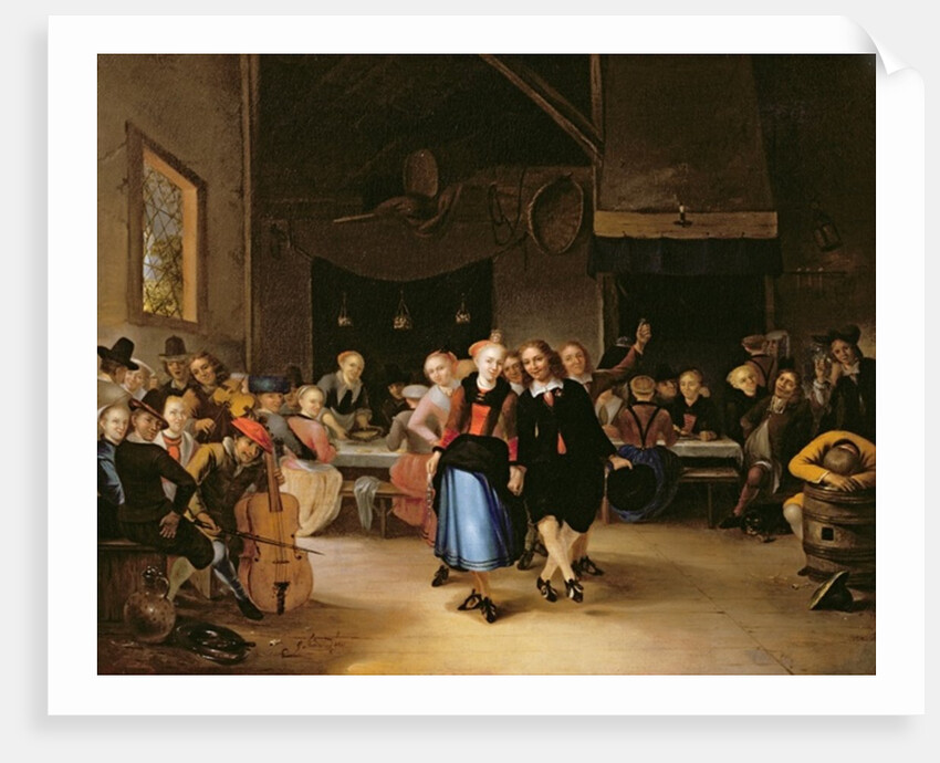 Wedding Dance in a Tavern by Gerrit Lundens