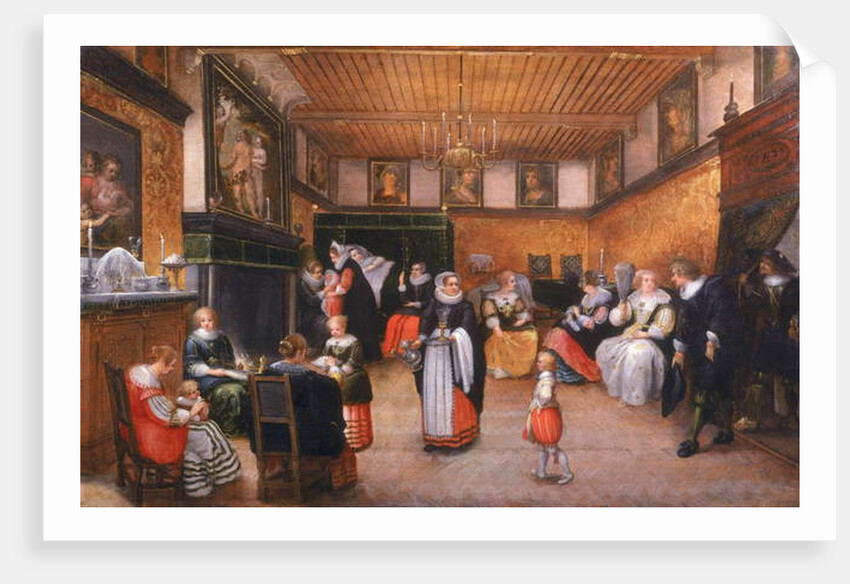A Christening Party, 1629 by Flemish School