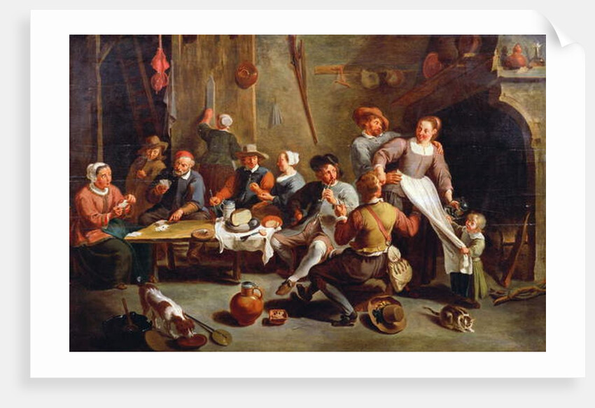 Interior of an Inn with Card Players by Willem van the Elder Herp