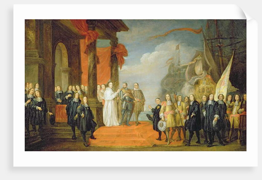 Charles V leaving the town of Dort by David the Elder Teniers