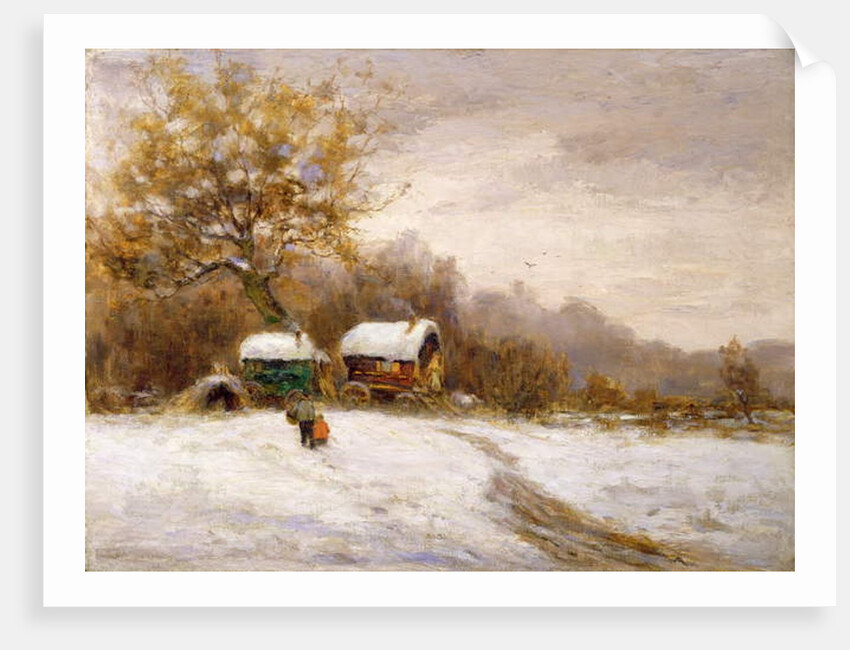 Gypsy Caravans in the Snow by Leila K. Williamson