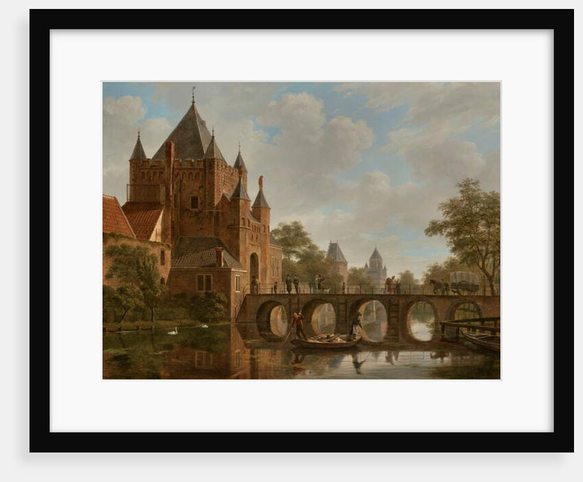 De Grote Houtpoort, Haarlem by Bartholomeus Johannes van Hove