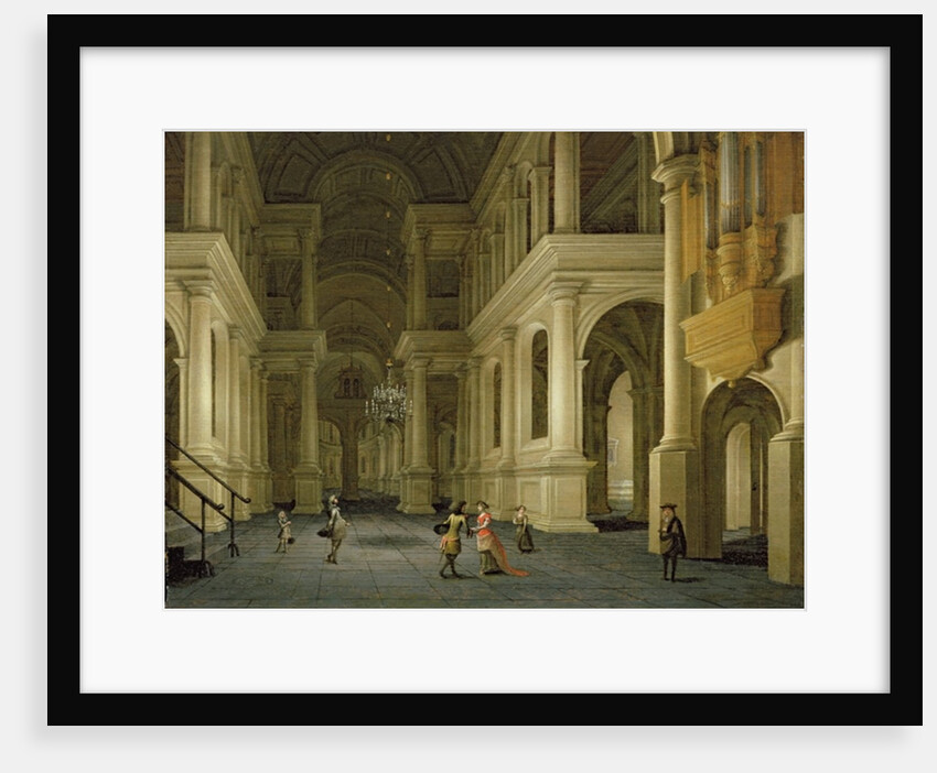 The Interior of a Renaissance Cathedral by Candlelight by Anthonie de Lorme