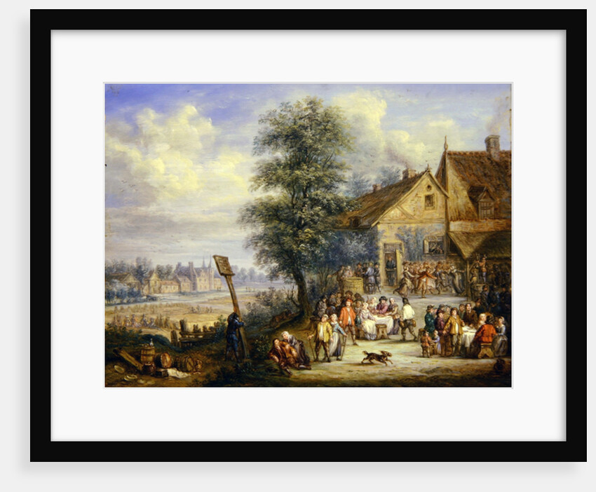 A Feast at Harvest-Time with the House of Drij Toren in the Background by Angel-Alexio Michaut