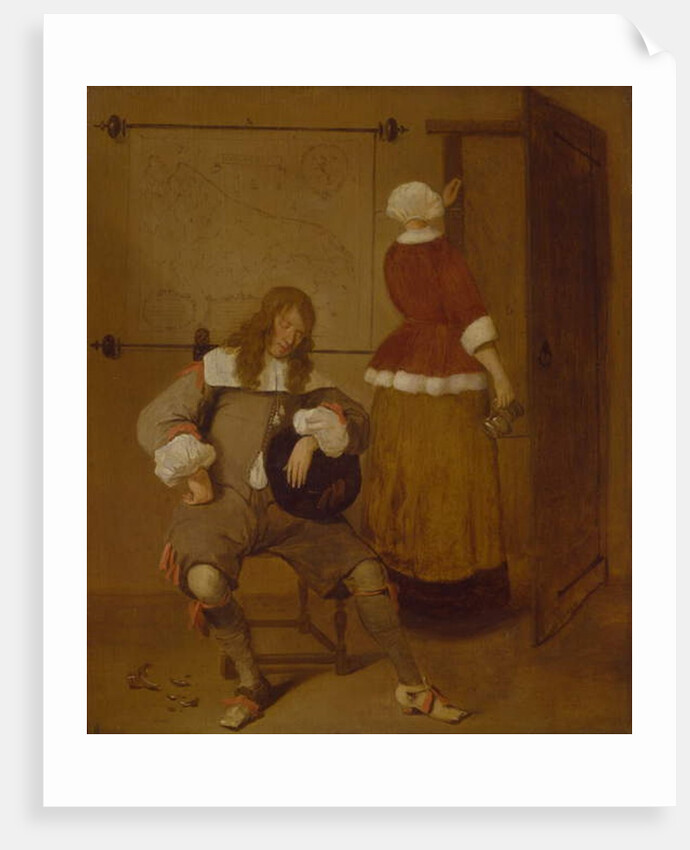 The Tired Drinker by Quiringh Gerritsz. van Brekelenkam